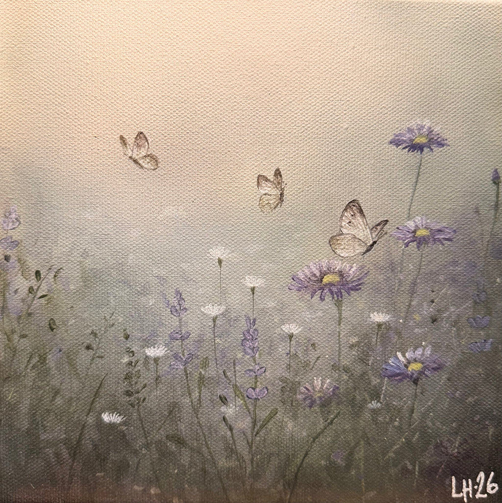 Lila blomster