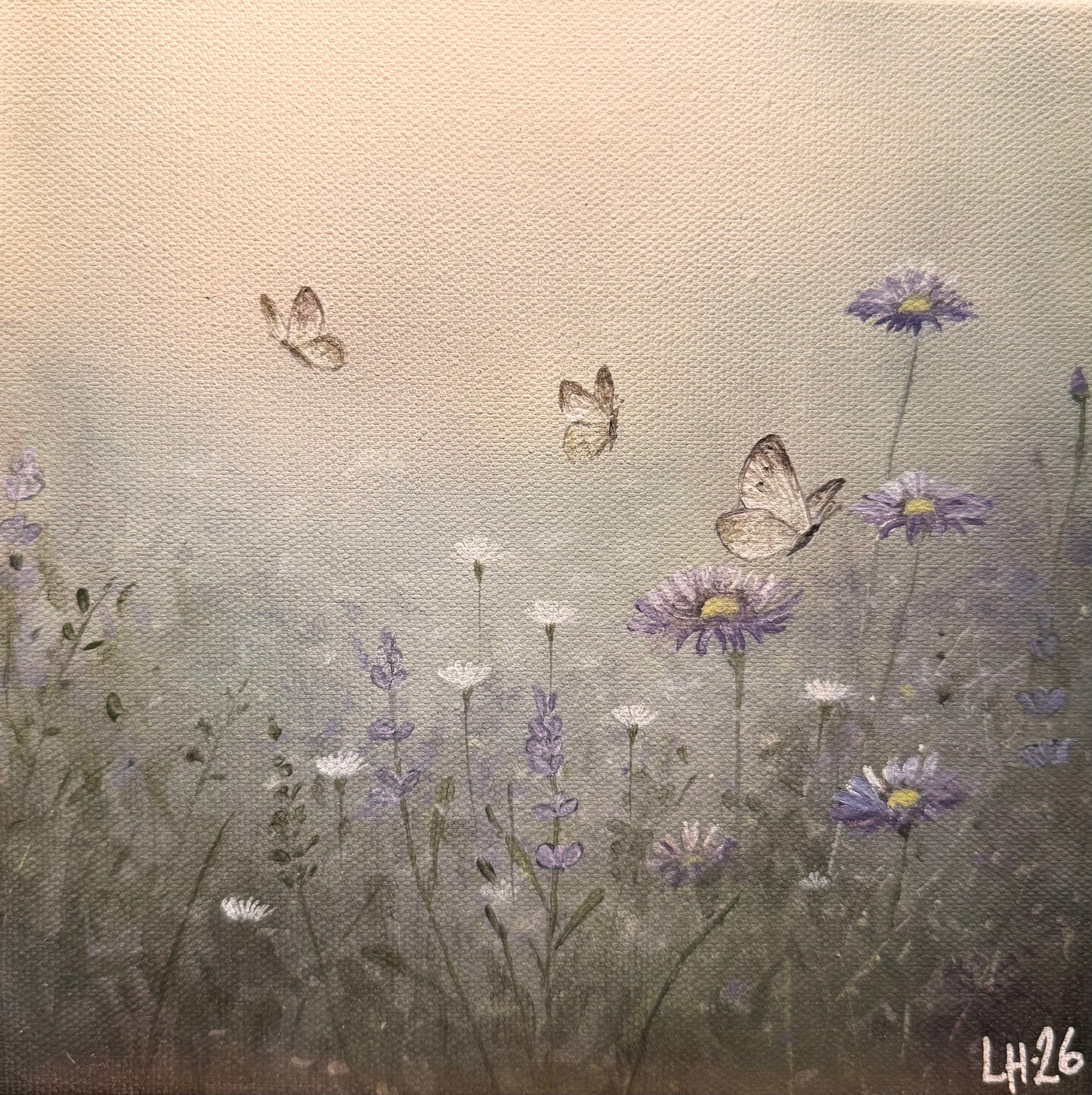 Lila blomster